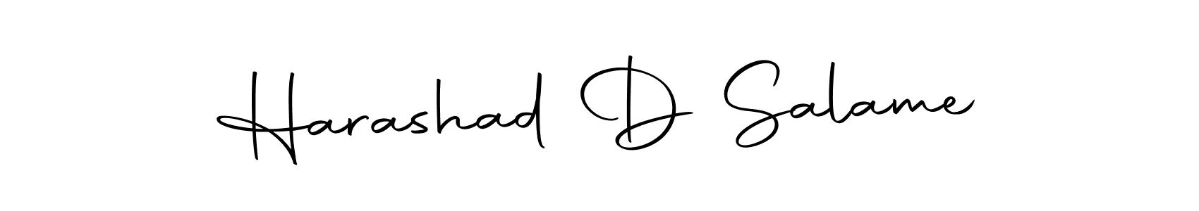 Make a beautiful signature design for name Harashad D Salame. With this signature (Autography-DOLnW) style, you can create a handwritten signature for free. Harashad D Salame signature style 10 images and pictures png