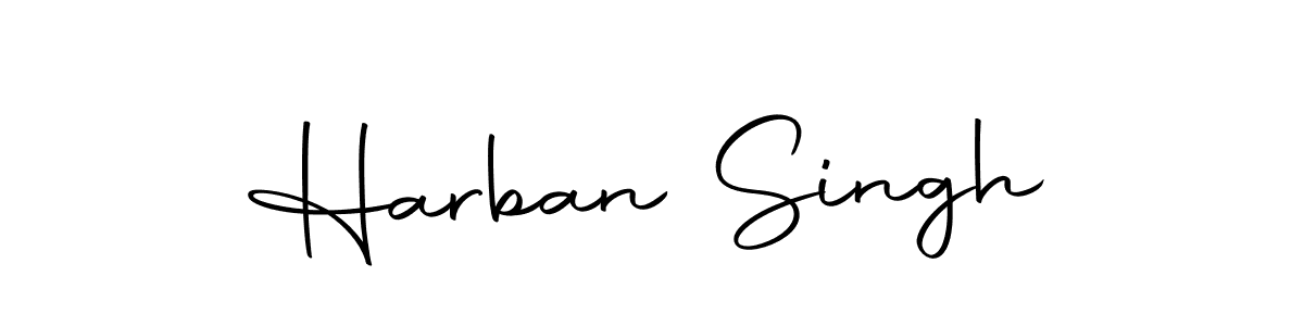 How to make Harban Singh name signature. Use Autography-DOLnW style for creating short signs online. This is the latest handwritten sign. Harban Singh signature style 10 images and pictures png