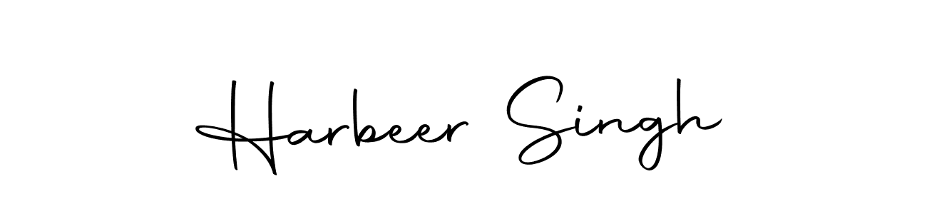 Create a beautiful signature design for name Harbeer Singh. With this signature (Autography-DOLnW) fonts, you can make a handwritten signature for free. Harbeer Singh signature style 10 images and pictures png