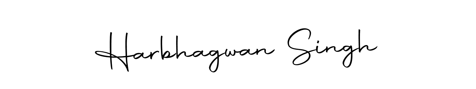 Create a beautiful signature design for name Harbhagwan Singh. With this signature (Autography-DOLnW) fonts, you can make a handwritten signature for free. Harbhagwan Singh signature style 10 images and pictures png