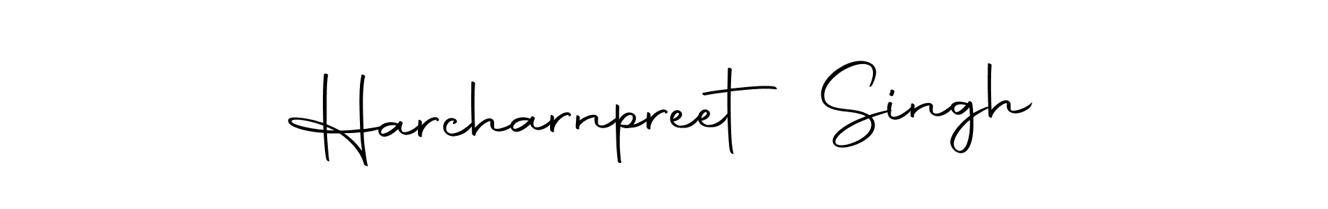 Make a beautiful signature design for name Harcharnpreet Singh. Use this online signature maker to create a handwritten signature for free. Harcharnpreet Singh signature style 10 images and pictures png