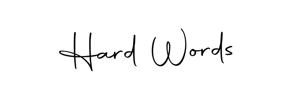 How to make Hard Words name signature. Use Autography-DOLnW style for creating short signs online. This is the latest handwritten sign. Hard Words signature style 10 images and pictures png