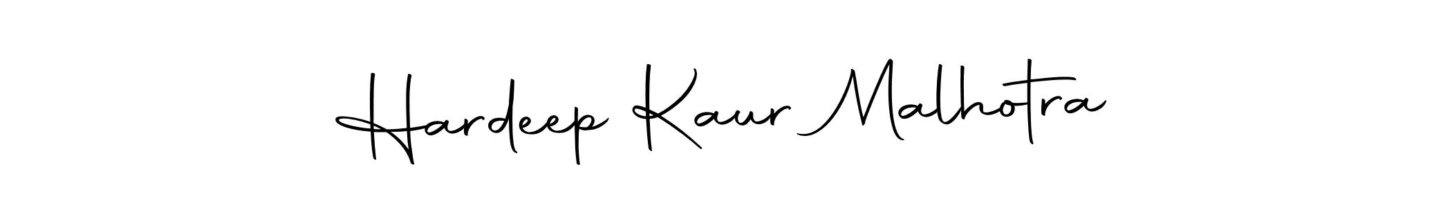 How to make Hardeep Kaur Malhotra name signature. Use Autography-DOLnW style for creating short signs online. This is the latest handwritten sign. Hardeep Kaur Malhotra signature style 10 images and pictures png