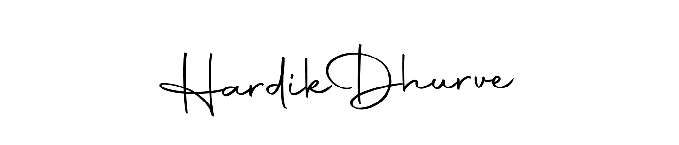 The best way (Autography-DOLnW) to make a short signature is to pick only two or three words in your name. The name Hardik  Dhurve include a total of six letters. For converting this name. Hardik  Dhurve signature style 10 images and pictures png