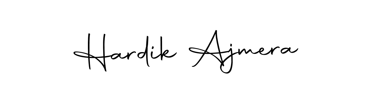 Design your own signature with our free online signature maker. With this signature software, you can create a handwritten (Autography-DOLnW) signature for name Hardik Ajmera. Hardik Ajmera signature style 10 images and pictures png