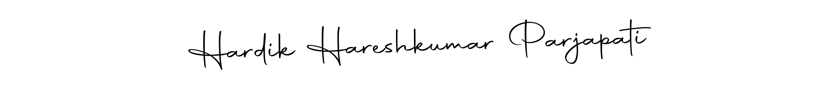 Design your own signature with our free online signature maker. With this signature software, you can create a handwritten (Autography-DOLnW) signature for name Hardik Hareshkumar Parjapati. Hardik Hareshkumar Parjapati signature style 10 images and pictures png