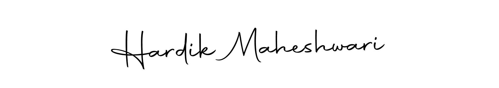 How to make Hardik Maheshwari name signature. Use Autography-DOLnW style for creating short signs online. This is the latest handwritten sign. Hardik Maheshwari signature style 10 images and pictures png