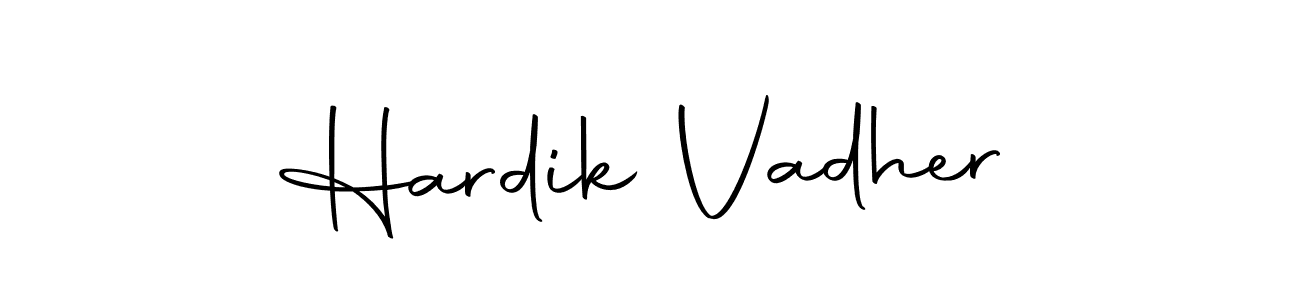 Make a beautiful signature design for name Hardik Vadher. With this signature (Autography-DOLnW) style, you can create a handwritten signature for free. Hardik Vadher signature style 10 images and pictures png