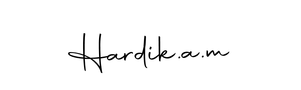 Use a signature maker to create a handwritten signature online. With this signature software, you can design (Autography-DOLnW) your own signature for name Hardik.a.m. Hardik.a.m signature style 10 images and pictures png