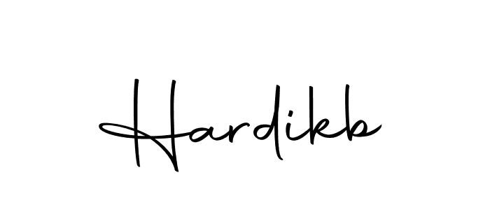 How to make Hardikb name signature. Use Autography-DOLnW style for creating short signs online. This is the latest handwritten sign. Hardikb signature style 10 images and pictures png