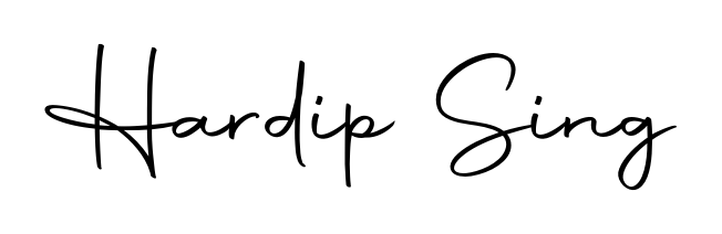 A dynamic signature style for Hardip Sing using Autography-DOLnW script. Designed to look authentic, handwritten, and professional. Hardip Sing signature style 10 images and pictures png