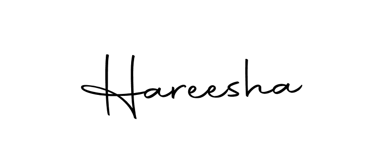 Design your own signature with our free online signature maker. With this signature software, you can create a handwritten (Autography-DOLnW) signature for name Hareesha. Hareesha signature style 10 images and pictures png