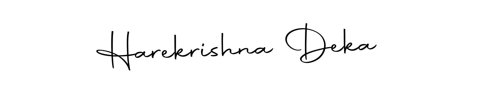 The best way (Autography-DOLnW) to make a short signature is to pick only two or three words in your name. The name Harekrishna Deka include a total of six letters. For converting this name. Harekrishna Deka signature style 10 images and pictures png