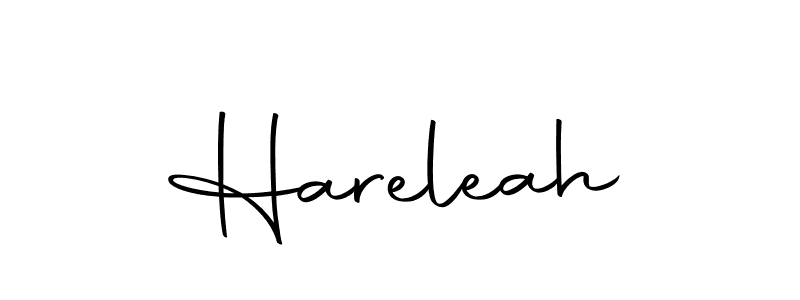 You should practise on your own different ways (Autography-DOLnW) to write your name (Hareleah) in signature. don't let someone else do it for you. Hareleah signature style 10 images and pictures png