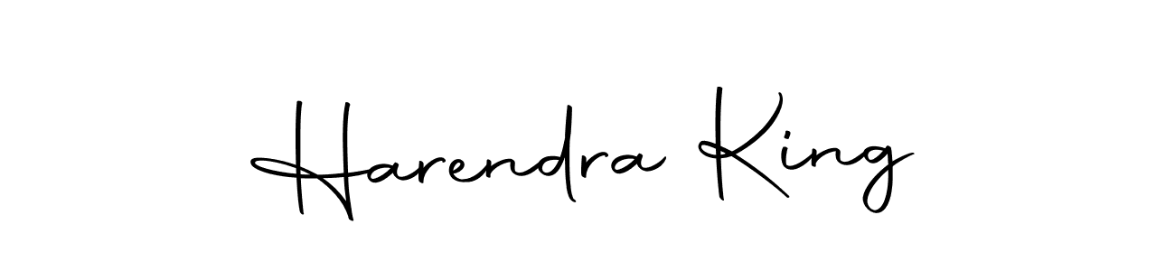if you are searching for the best signature style for your name Harendra King. so please give up your signature search. here we have designed multiple signature styles  using Autography-DOLnW. Harendra King signature style 10 images and pictures png