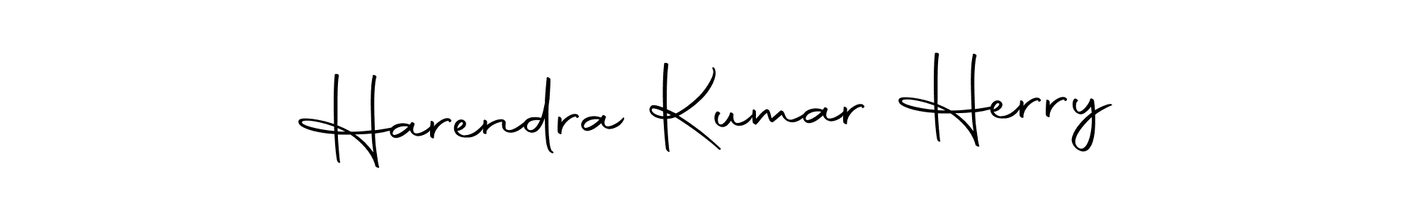 Create a beautiful signature design for name Harendra Kumar Herry. With this signature (Autography-DOLnW) fonts, you can make a handwritten signature for free. Harendra Kumar Herry signature style 10 images and pictures png