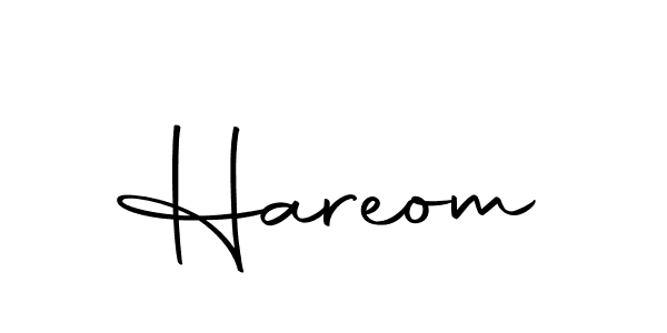 Create a beautiful signature design for name Hareom. With this signature (Autography-DOLnW) fonts, you can make a handwritten signature for free. Hareom signature style 10 images and pictures png