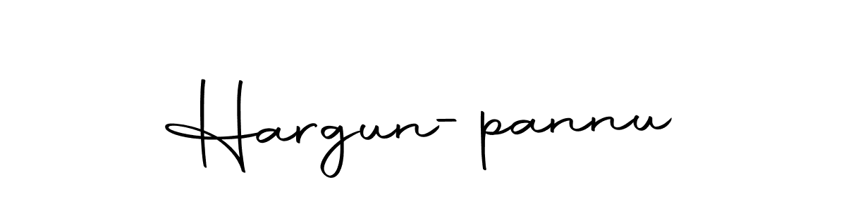 Create a beautiful signature design for name Hargun-pannu. With this signature (Autography-DOLnW) fonts, you can make a handwritten signature for free. Hargun-pannu signature style 10 images and pictures png