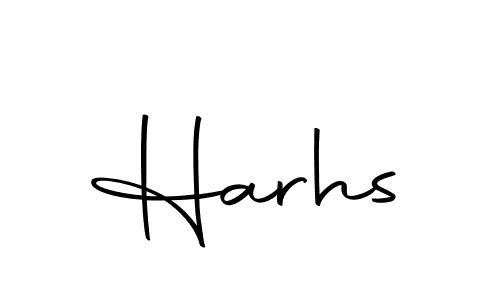 You should practise on your own different ways (Autography-DOLnW) to write your name (Harhs) in signature. don't let someone else do it for you. Harhs signature style 10 images and pictures png