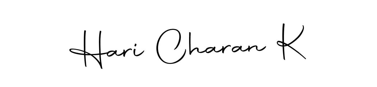 You can use this online signature creator to create a handwritten signature for the name Hari Charan K. This is the best online autograph maker. Hari Charan K signature style 10 images and pictures png