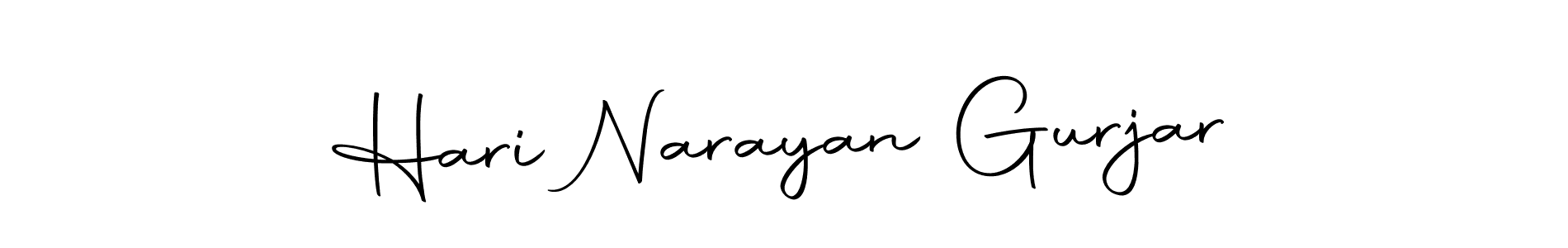 How to make Hari Narayan Gurjar name signature. Use Autography-DOLnW style for creating short signs online. This is the latest handwritten sign. Hari Narayan Gurjar signature style 10 images and pictures png