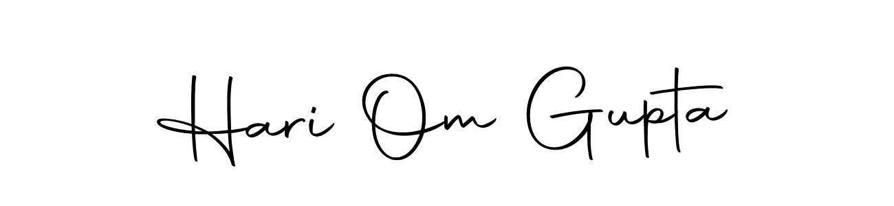 Also we have Hari Om Gupta name is the best signature style. Create professional handwritten signature collection using Autography-DOLnW autograph style. Hari Om Gupta signature style 10 images and pictures png