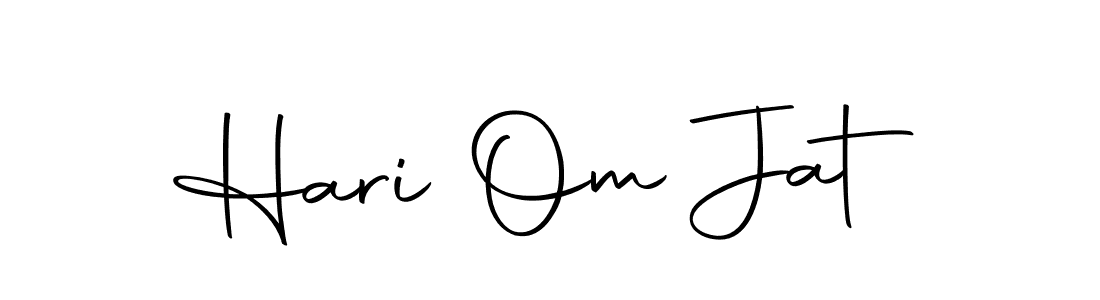 Use a signature maker to create a handwritten signature online. With this signature software, you can design (Autography-DOLnW) your own signature for name Hari Om Jat. Hari Om Jat signature style 10 images and pictures png