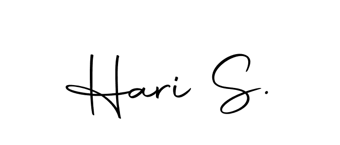 Autography-DOLnW is a professional signature style that is perfect for those who want to add a touch of class to their signature. It is also a great choice for those who want to make their signature more unique. Get Hari S. name to fancy signature for free. Hari S. signature style 10 images and pictures png