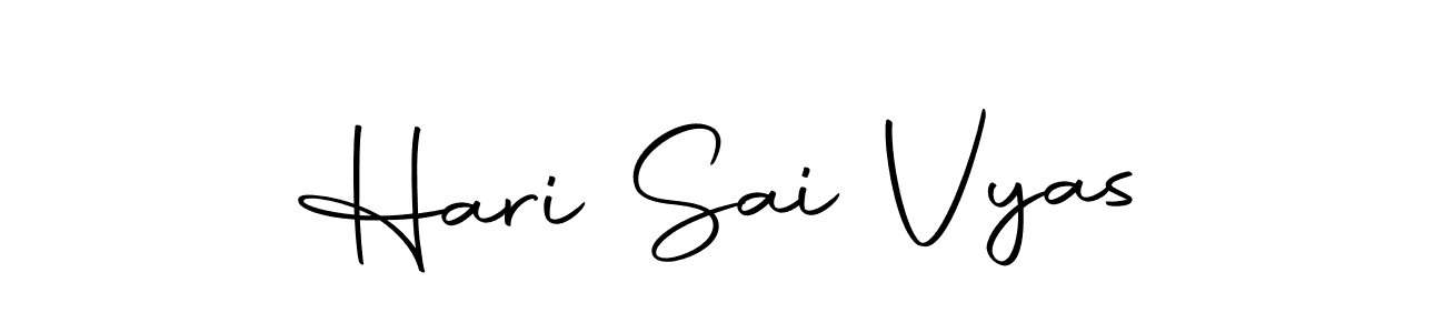 You should practise on your own different ways (Autography-DOLnW) to write your name (Hari Sai Vyas) in signature. don't let someone else do it for you. Hari Sai Vyas signature style 10 images and pictures png