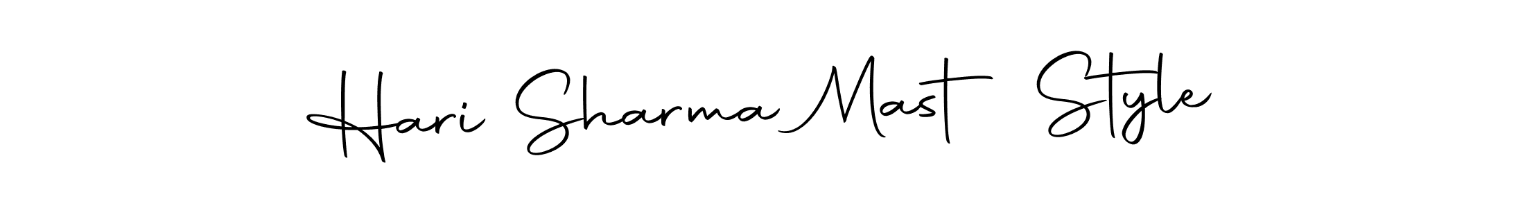 How to make Hari Sharma Mast Style name signature. Use Autography-DOLnW style for creating short signs online. This is the latest handwritten sign. Hari Sharma Mast Style signature style 10 images and pictures png