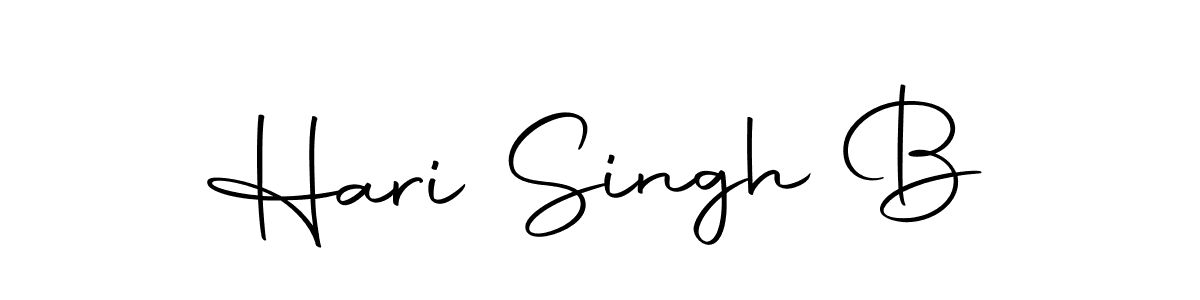 Design your own signature with our free online signature maker. With this signature software, you can create a handwritten (Autography-DOLnW) signature for name Hari Singh B. Hari Singh B signature style 10 images and pictures png