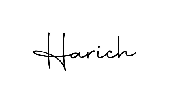 You should practise on your own different ways (Autography-DOLnW) to write your name (Harich) in signature. don't let someone else do it for you. Harich signature style 10 images and pictures png