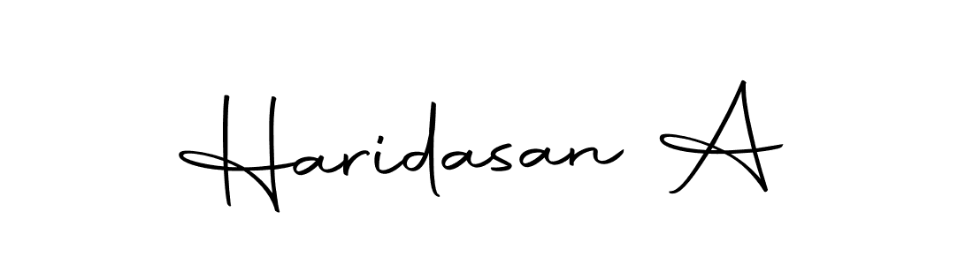 Also we have Haridasan A name is the best signature style. Create professional handwritten signature collection using Autography-DOLnW autograph style. Haridasan A signature style 10 images and pictures png