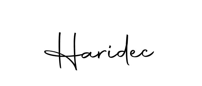 Create a beautiful signature design for name Haridec. With this signature (Autography-DOLnW) fonts, you can make a handwritten signature for free. Haridec signature style 10 images and pictures png