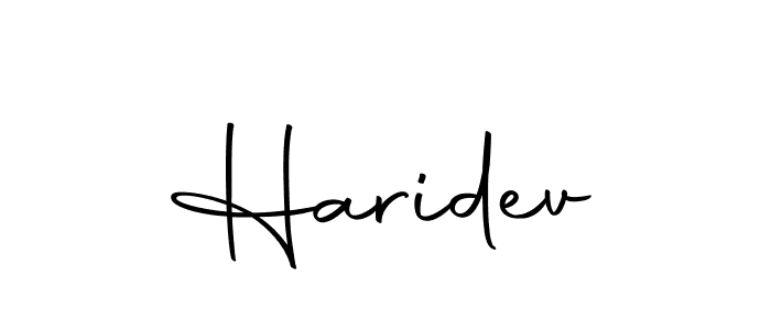 The best way (Autography-DOLnW) to make a short signature is to pick only two or three words in your name. The name Haridev include a total of six letters. For converting this name. Haridev signature style 10 images and pictures png