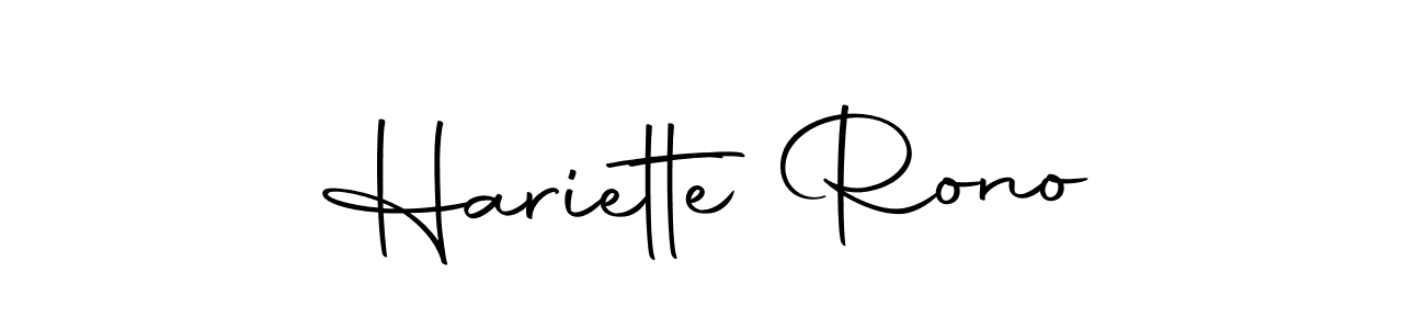 How to make Hariette Rono signature? Autography-DOLnW is a professional autograph style. Create handwritten signature for Hariette Rono name. Hariette Rono signature style 10 images and pictures png