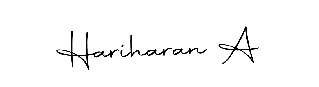 Similarly Autography-DOLnW is the best handwritten signature design. Signature creator online .You can use it as an online autograph creator for name Hariharan A. Hariharan A signature style 10 images and pictures png