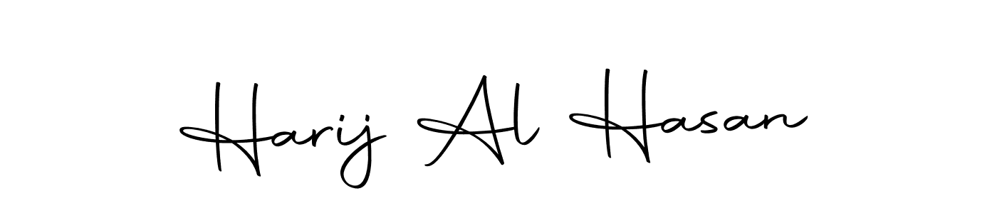 How to make Harij Al Hasan name signature. Use Autography-DOLnW style for creating short signs online. This is the latest handwritten sign. Harij Al Hasan signature style 10 images and pictures png