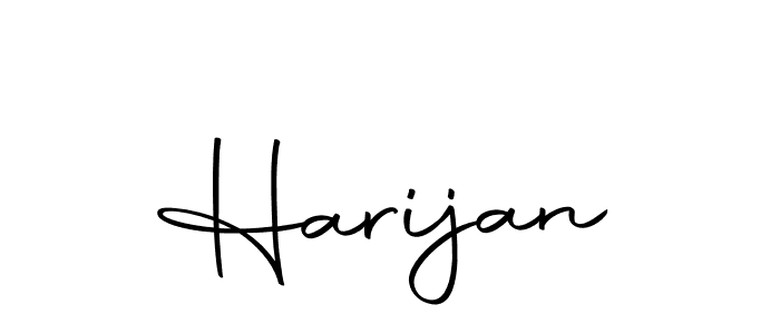 Use a signature maker to create a handwritten signature online. With this signature software, you can design (Autography-DOLnW) your own signature for name Harijan. Harijan signature style 10 images and pictures png