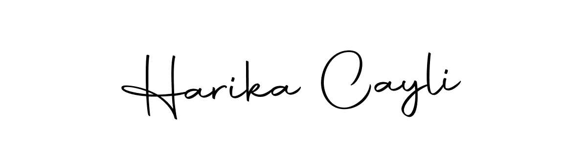 if you are searching for the best signature style for your name Harika Cayli. so please give up your signature search. here we have designed multiple signature styles  using Autography-DOLnW. Harika Cayli signature style 10 images and pictures png