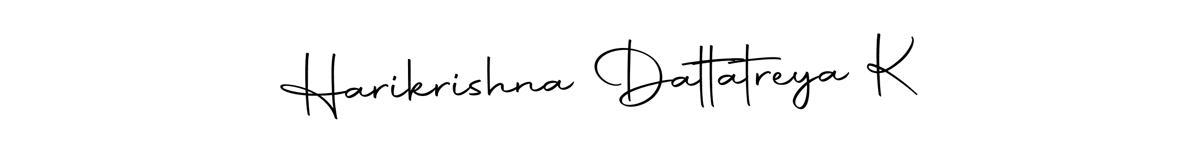 Create a beautiful signature design for name Harikrishna Dattatreya K. With this signature (Autography-DOLnW) fonts, you can make a handwritten signature for free. Harikrishna Dattatreya K signature style 10 images and pictures png