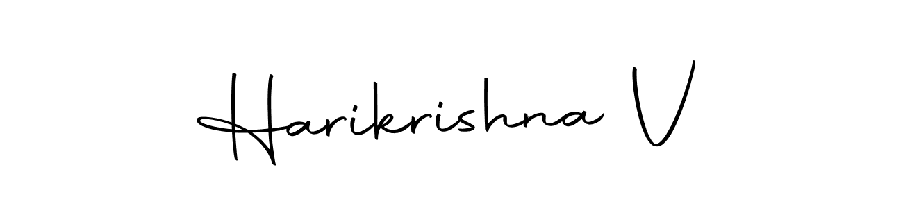 Create a beautiful signature design for name Harikrishna V. With this signature (Autography-DOLnW) fonts, you can make a handwritten signature for free. Harikrishna V signature style 10 images and pictures png