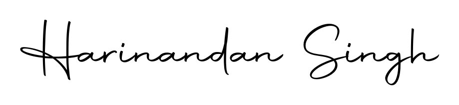 Personalize your online presence with Harinandan Singh signature rendered in elegant Autography-DOLnW font. Great for website footers and blogs. Harinandan Singh signature style 10 images and pictures png