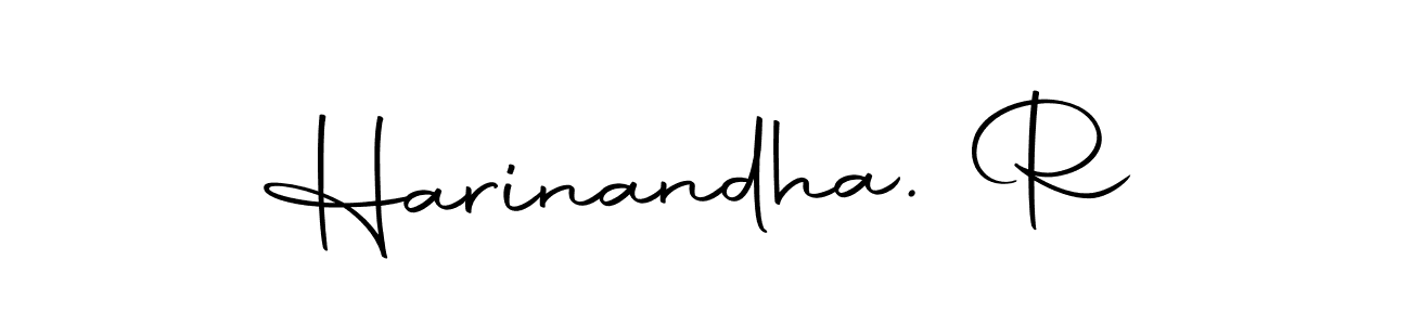 How to make Harinandha. R name signature. Use Autography-DOLnW style for creating short signs online. This is the latest handwritten sign. Harinandha. R signature style 10 images and pictures png