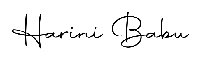 The Autography-DOLnW handwriting style adds charm and authenticity to name Harini Babu. A wonderful choice for personal thank-you notes. Harini Babu signature style 10 images and pictures png