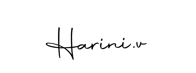 Also we have Harini.v name is the best signature style. Create professional handwritten signature collection using Autography-DOLnW autograph style. Harini.v signature style 10 images and pictures png