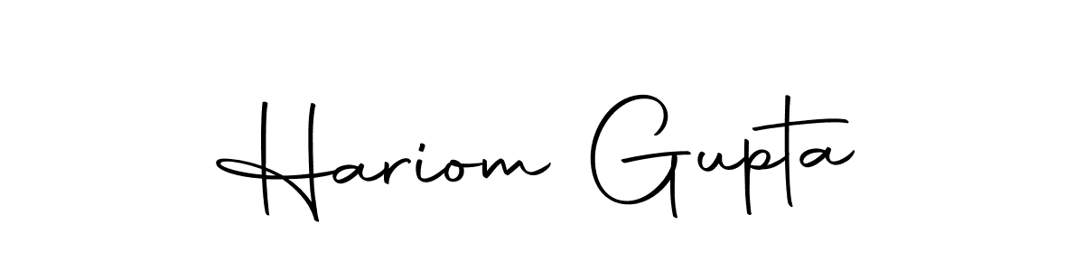 The best way (Autography-DOLnW) to make a short signature is to pick only two or three words in your name. The name Hariom Gupta include a total of six letters. For converting this name. Hariom Gupta signature style 10 images and pictures png