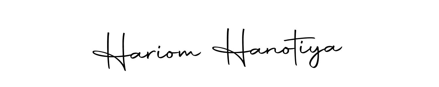 Also we have Hariom Hanotiya name is the best signature style. Create professional handwritten signature collection using Autography-DOLnW autograph style. Hariom Hanotiya signature style 10 images and pictures png