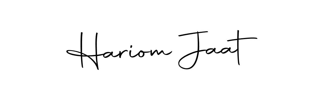 Use a signature maker to create a handwritten signature online. With this signature software, you can design (Autography-DOLnW) your own signature for name Hariom Jaat. Hariom Jaat signature style 10 images and pictures png