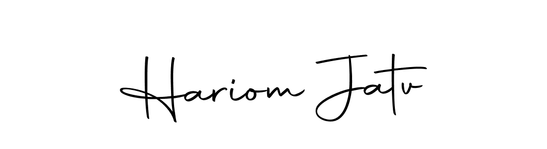 You should practise on your own different ways (Autography-DOLnW) to write your name (Hariom Jatv) in signature. don't let someone else do it for you. Hariom Jatv signature style 10 images and pictures png